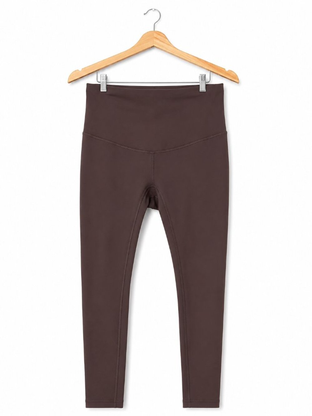 POSHDIVAH Brown High Waisted Maternity Leggings